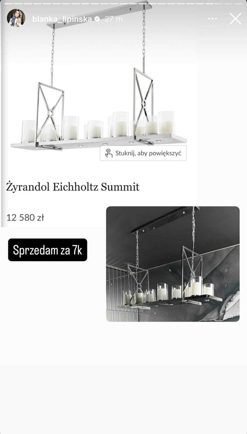Wyprzedaż mebli u Blanki Lipińskiej