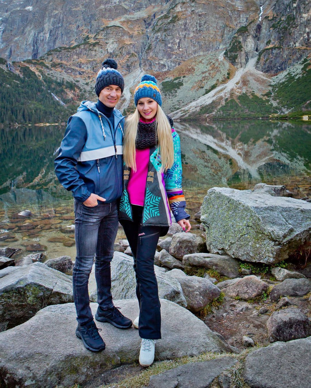 Kamil Stoch z żoną