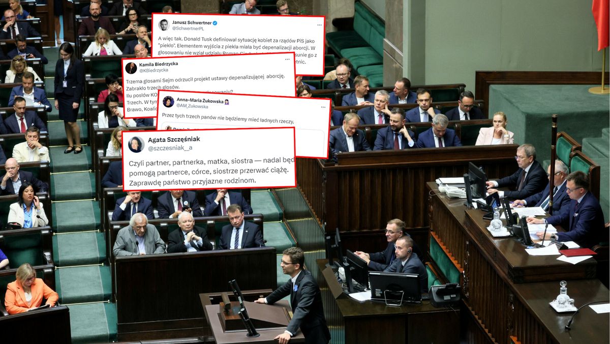 "Przez tych trzech panów". Oburzenie po decyzji Sejmu