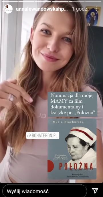 Dumna Anna Lewandowska wspiera sukcesy mamy