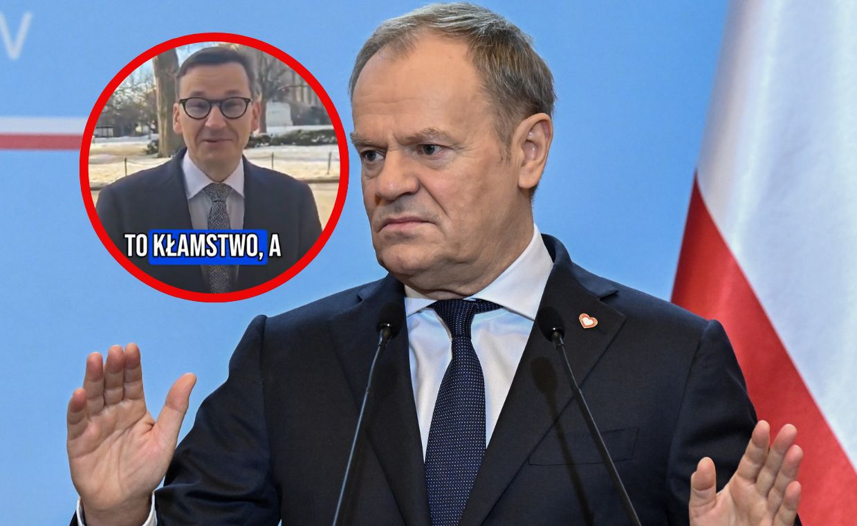 Tusk wbija szpilę Morawieckiemu po zamieszaniu w USA