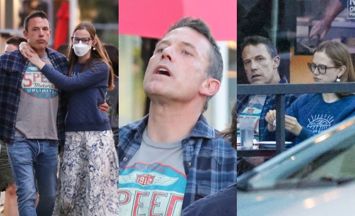  Ben Affleck z córkami na kolacji
