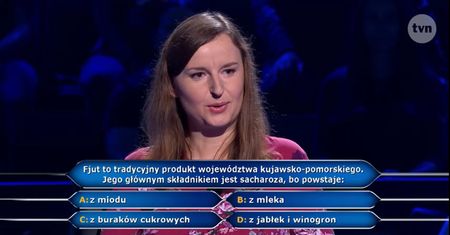 "Milionerzy". Z czego robi się fjut? Zaufała podpowiedzi i wygrała