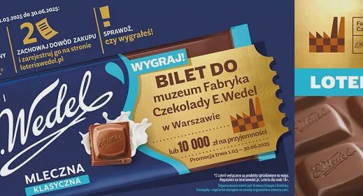 E.Wedel w loterii stawia na "czekoladowe przyjemności"