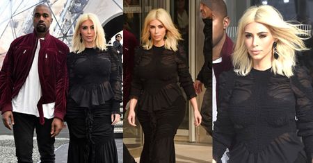 Kim Kardashian w sukience z falbanami... (ZDJĘCIA)