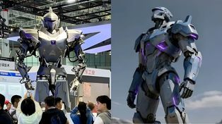Chiński gigant wygląda jak Robocop. Ma cztery metry i dźwiga 500 kg