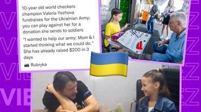 10-letnia Ukrainka zebrała kilka tysięcy złotych na ukraińską armię. Sposób rozczula