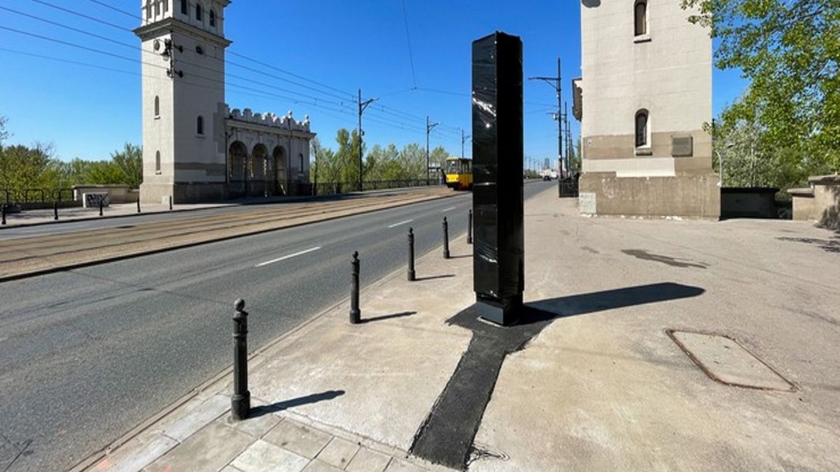 Fotoradar na moście Poniatowskiego