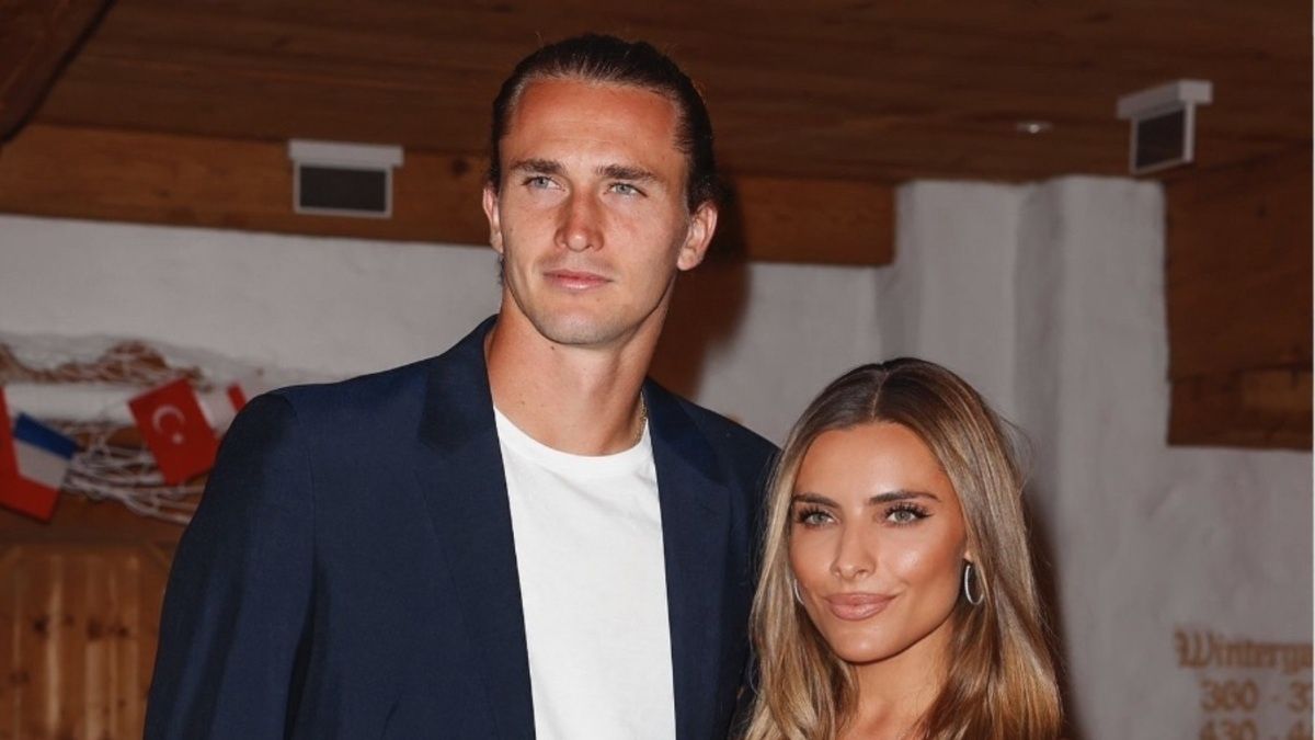 Alexander Zverev i jego partnerka Sophia Thomalla