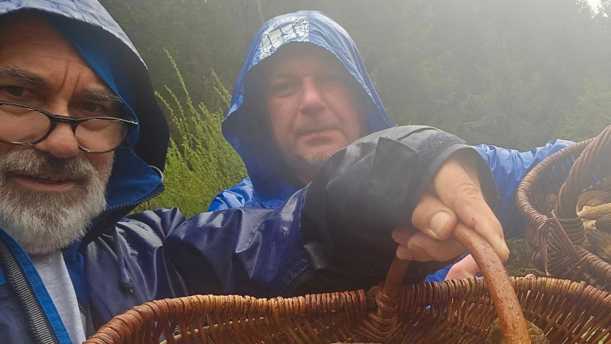 Wiesław Kamiński z kolegą na Słowacji.