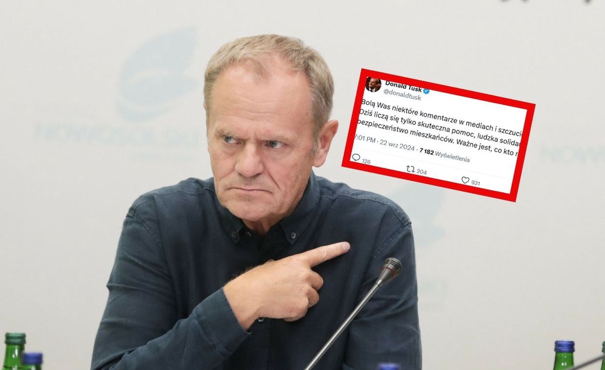 donald tusk, rząd, powódź, pis Tusk uderza. Szczucie PiS