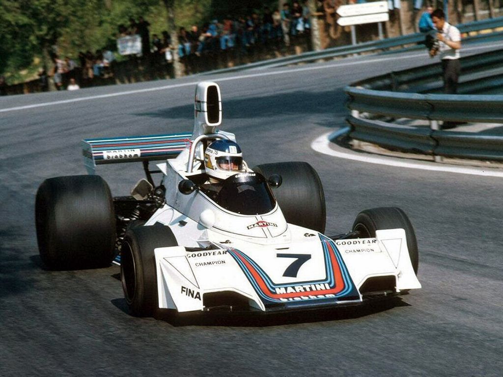 To nie Williams lecz jeden z niewielu bolidów w Barwach Martini Racing, który odnosił zwycięstwa - Brabham BT44B