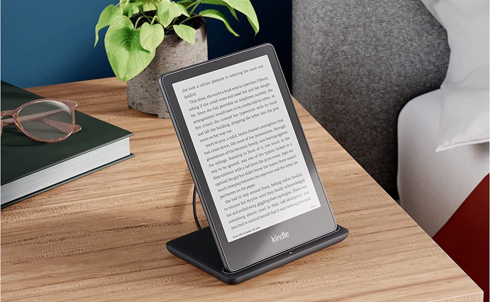 Kindle na stole