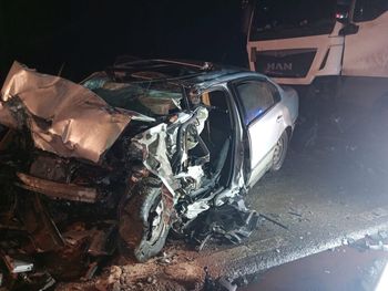 Śmiertelny wypadek na DK60. Osobówka zderzyła się czołowo z ciężarówką