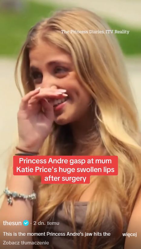Tak córka Katie Price zareagowała na jej nowe usta