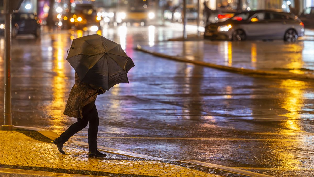 Ulewne opady deszczu w Portugalii