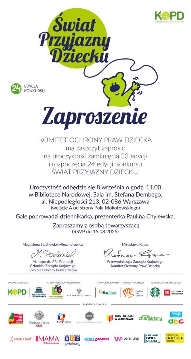 Konkurs &quot;Świat Przyjazny Dziecku&quot; 