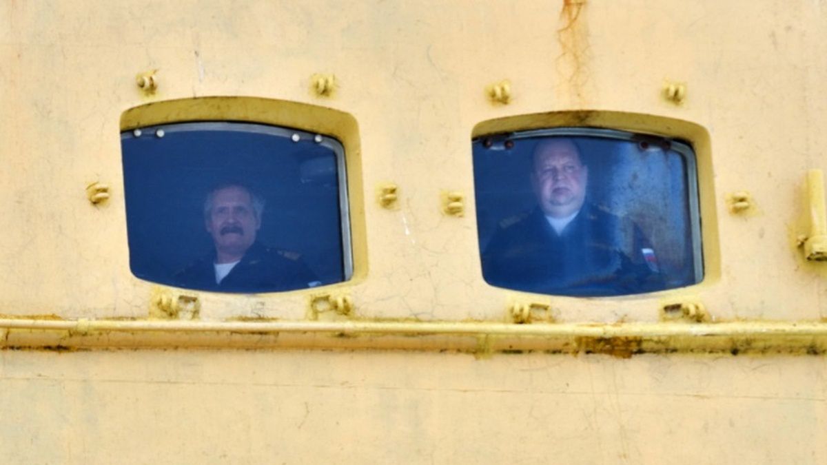 Rosyjski lodołamacz w Zatoce Fińskiej 