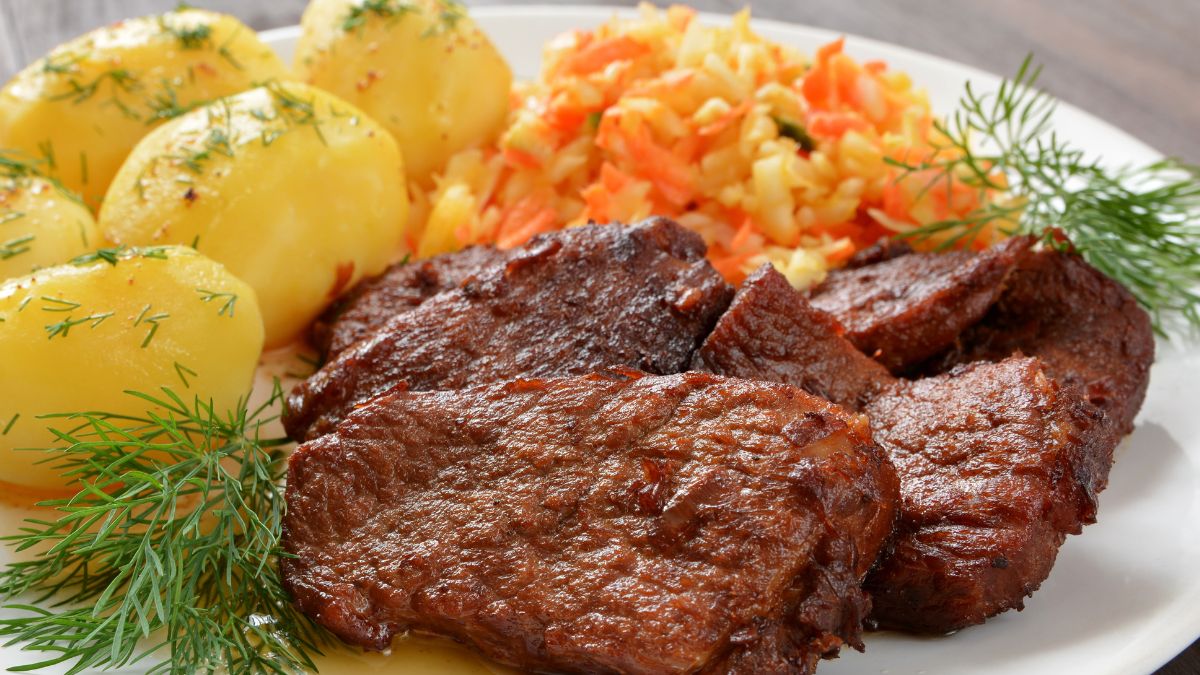 Schab pieczony z musztardą francuską