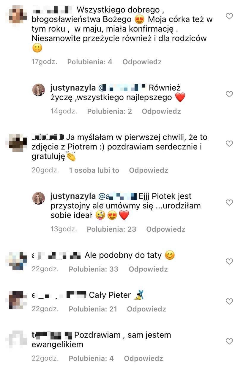Justyna Żyła komplementuje Piotra