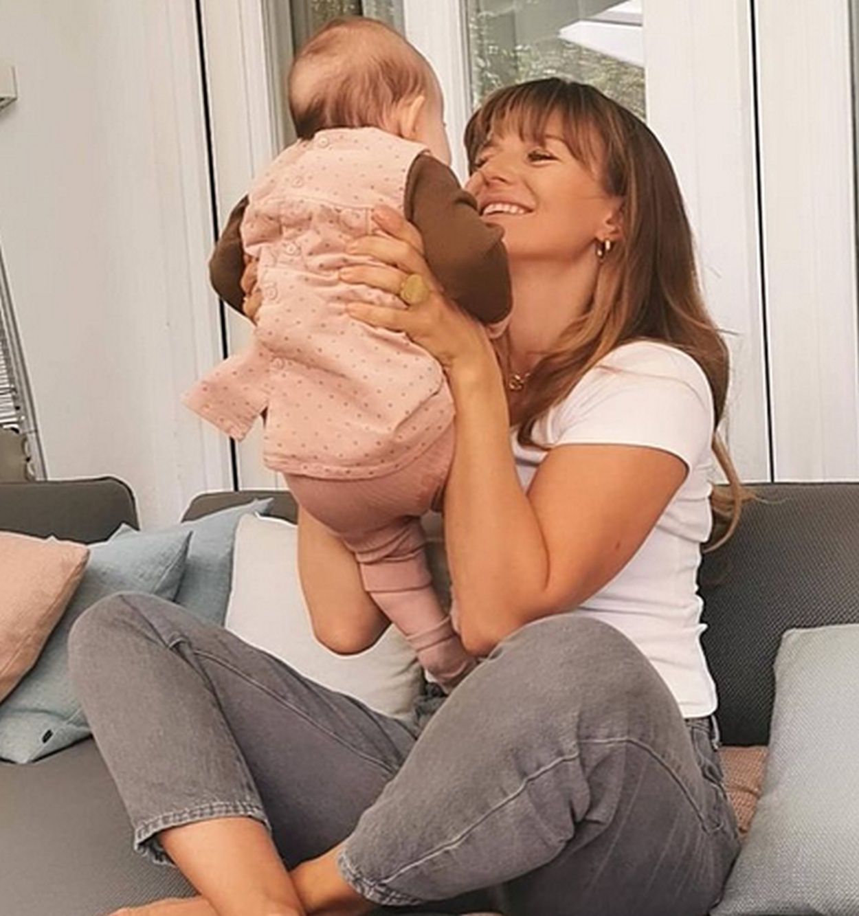 Anna Lewandowska z córką Laurą