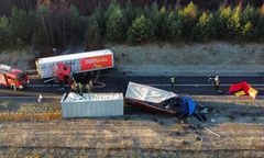 Wypadek ciężarówek pod Gorzowem Wielkopolskim. Nie żyje kierowca