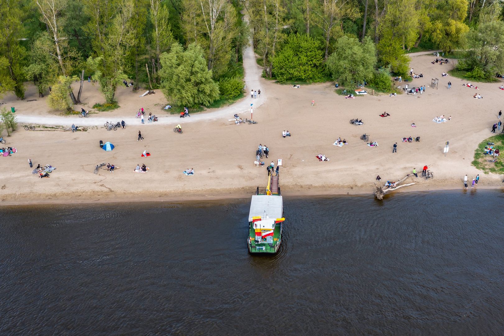 Plaża na Saskiej Kępie