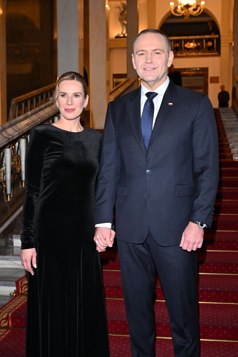 Karol Nawrocki z małżonką w Teatrze Wielkim