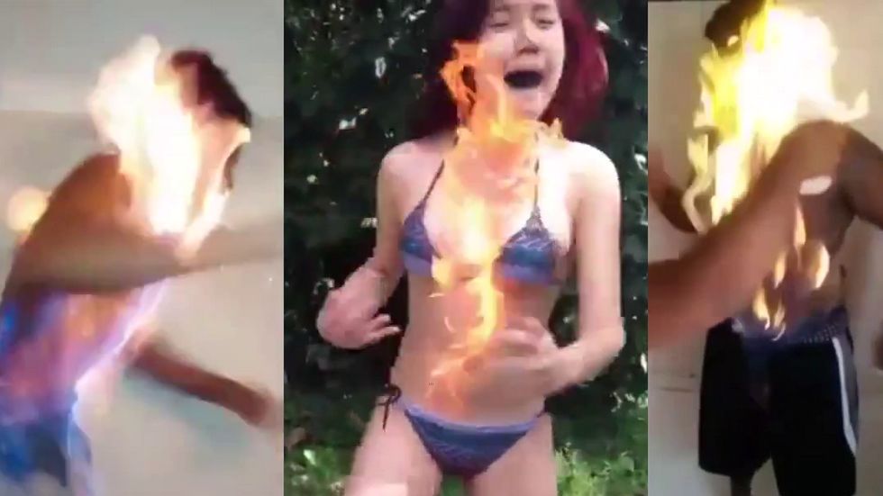 Fire challenge: idioci kontra selekcja naturalna. Nagrody Darwina czekają! 1