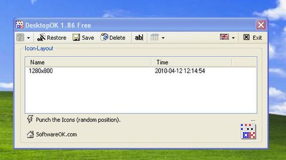 Zapisz i przywróć pozycje ikon na pulpicie 1