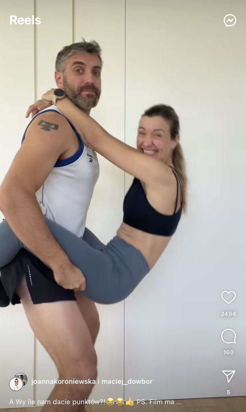 Joanna Koroniewska i Maciej Dowbor śmieszkują z min Andrzeja Dudy