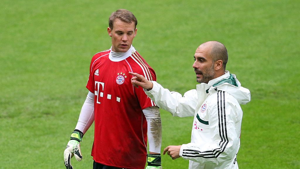 Getty Images / Alexander Hassenstein/Bongarts / Na zdjęciu: Manuel Neuer oraz Pep Guardiola