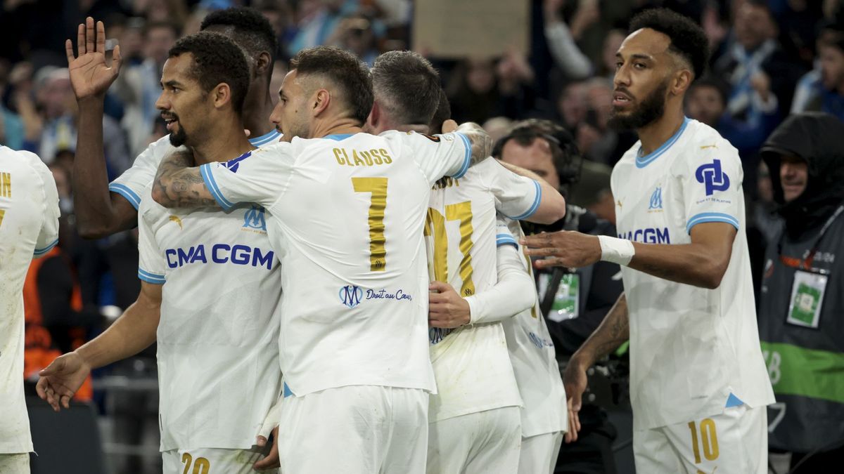 Getty Images / Jean Catuffe / Na zdjęciu: radość piłkarzy Olympique Marsylia