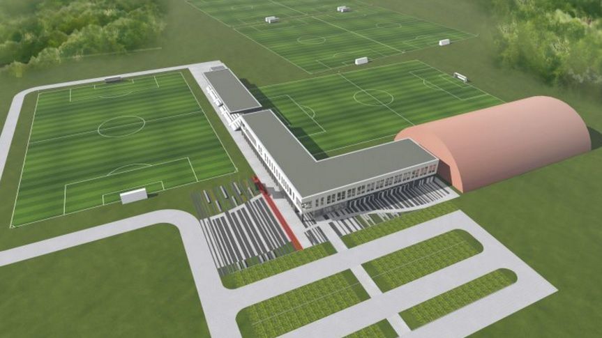 Materiały prasowe / Cracovia / Wizualizacja centrum treningowego w Rącznej