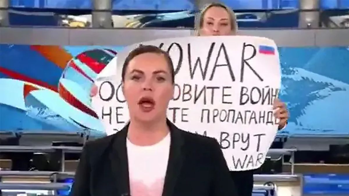 Owsiannikowa sprzeciwiła się wojnie w Ukrainie