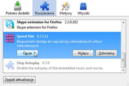 Speed Dial w FireFox 4