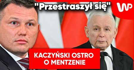 Kaczyński do Mentzena. "Bardzo się przestraszył"