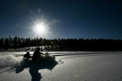 Extreme snowmobile adventure