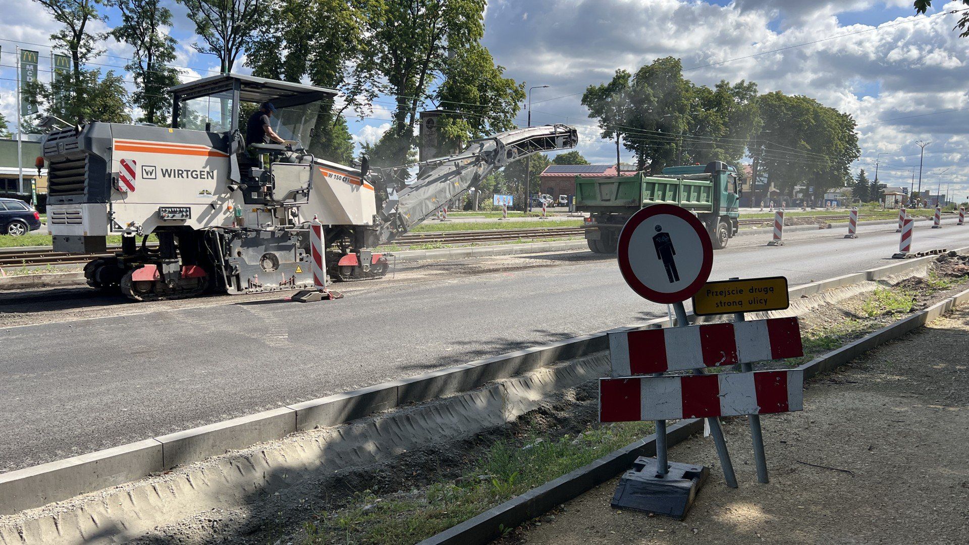 Przebudowa DW910 oraz słynnej "nerki" w Będzinie wkraczają w decydującą fazę