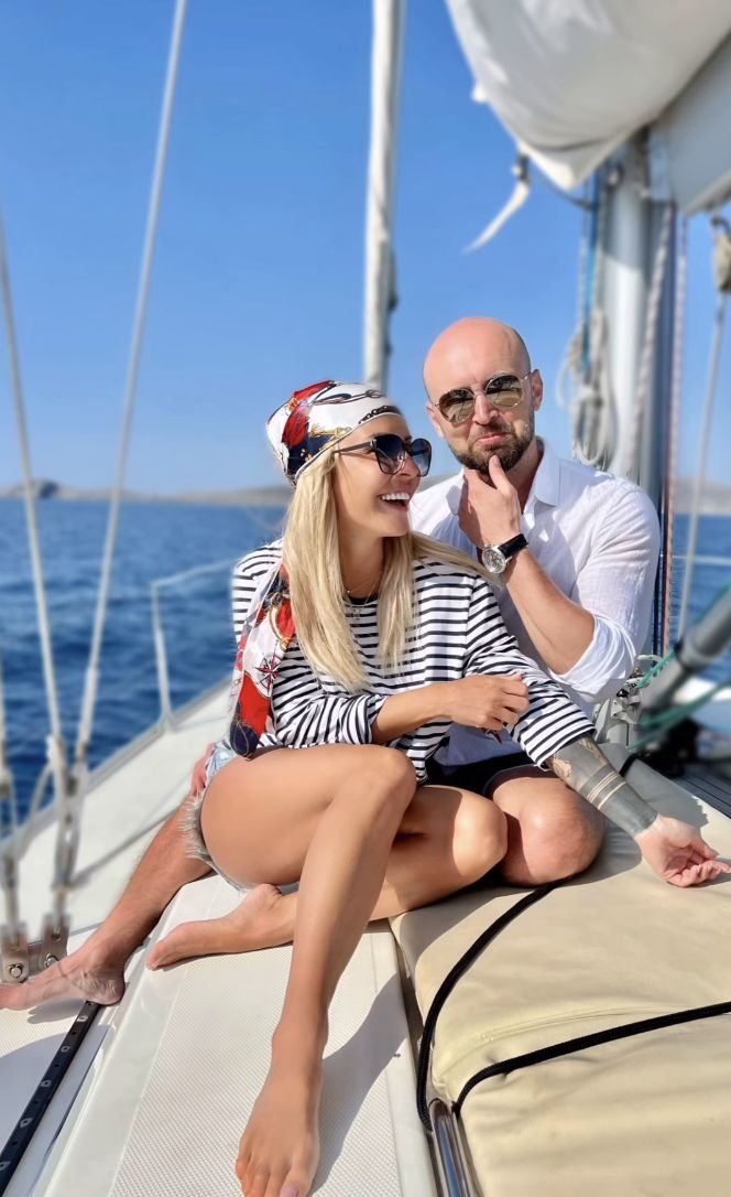 Blanka Lipińska z bratem
