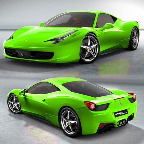 Ferrari 458 Italia w kolorach tęczy