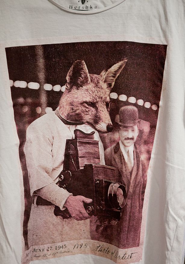 Fotograficzny t-shirt, Bershka