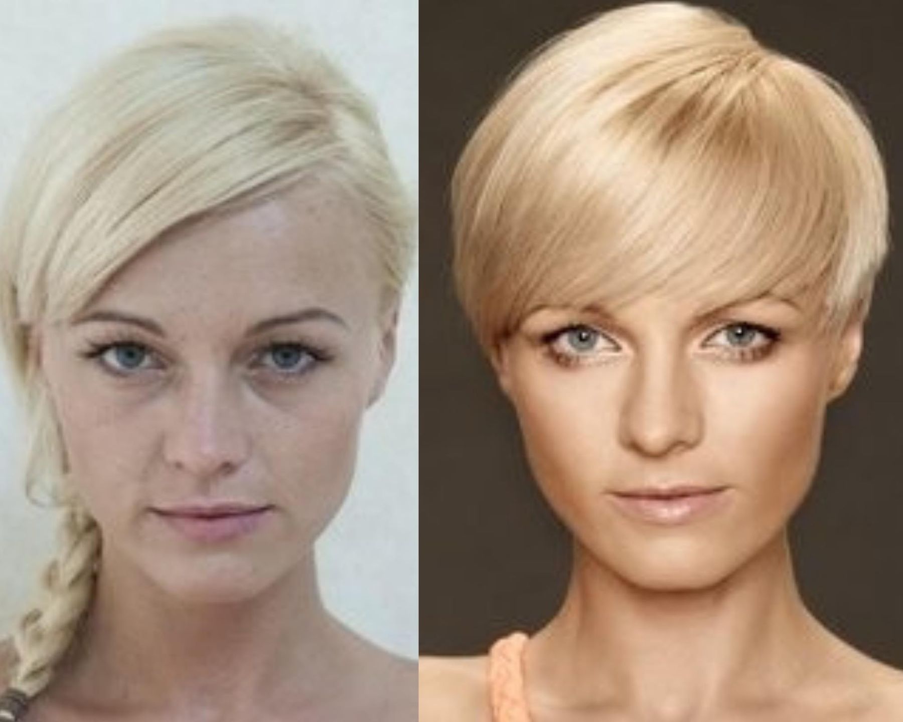 Magdalena Przybielska przed i po metamorfozie w Top Model