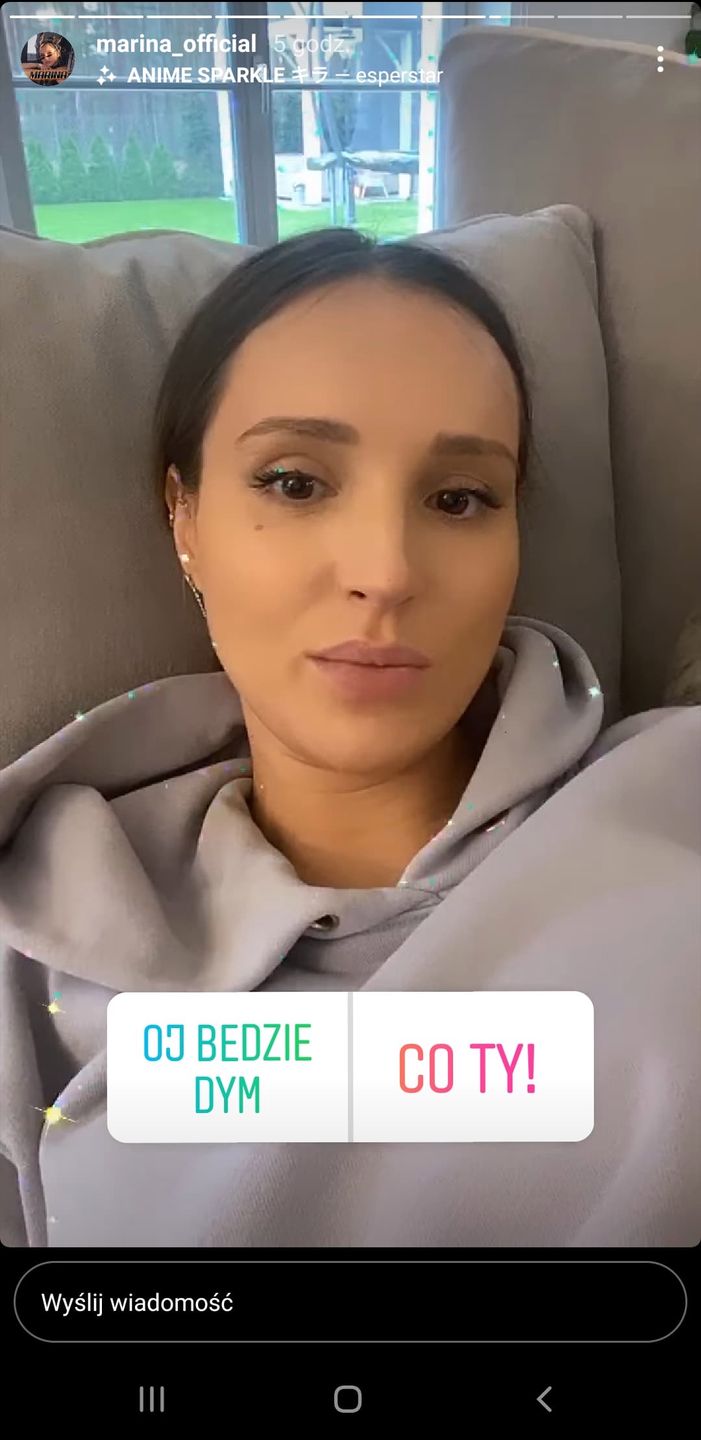 Marina pochwaliła się budową