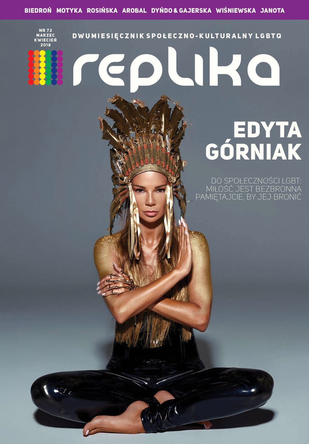 Edyta Górniak na okładce gejowskiego magazynu Replika