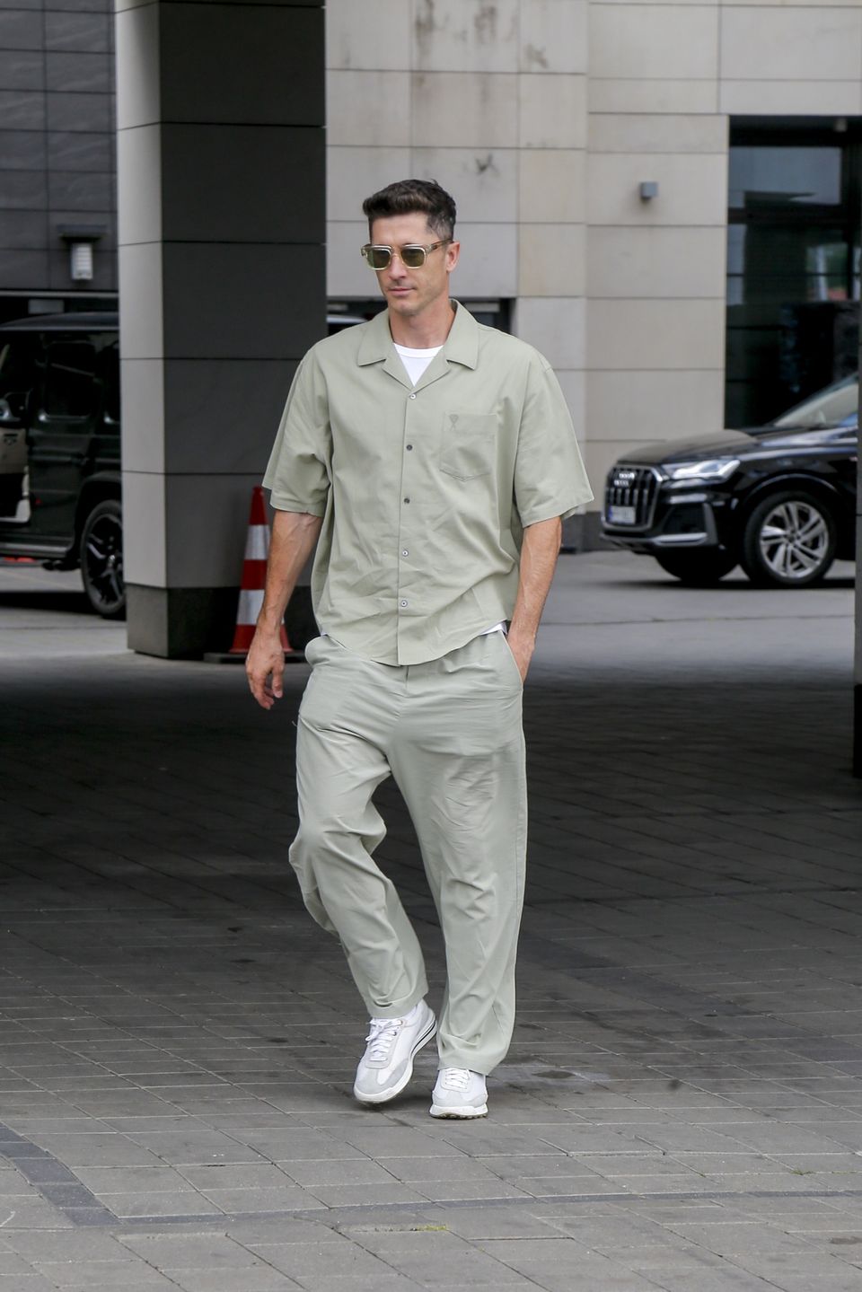 Robert Lewandowski na zgrupowaniu przed wylotem na Euro 2024