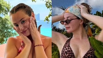 Odziana w cętkowane bikini Wiktoria Gąsiewska, mędrkuje pod krzakami: "Zostawiłam skromność gdzieś po drodze" (FOTO)