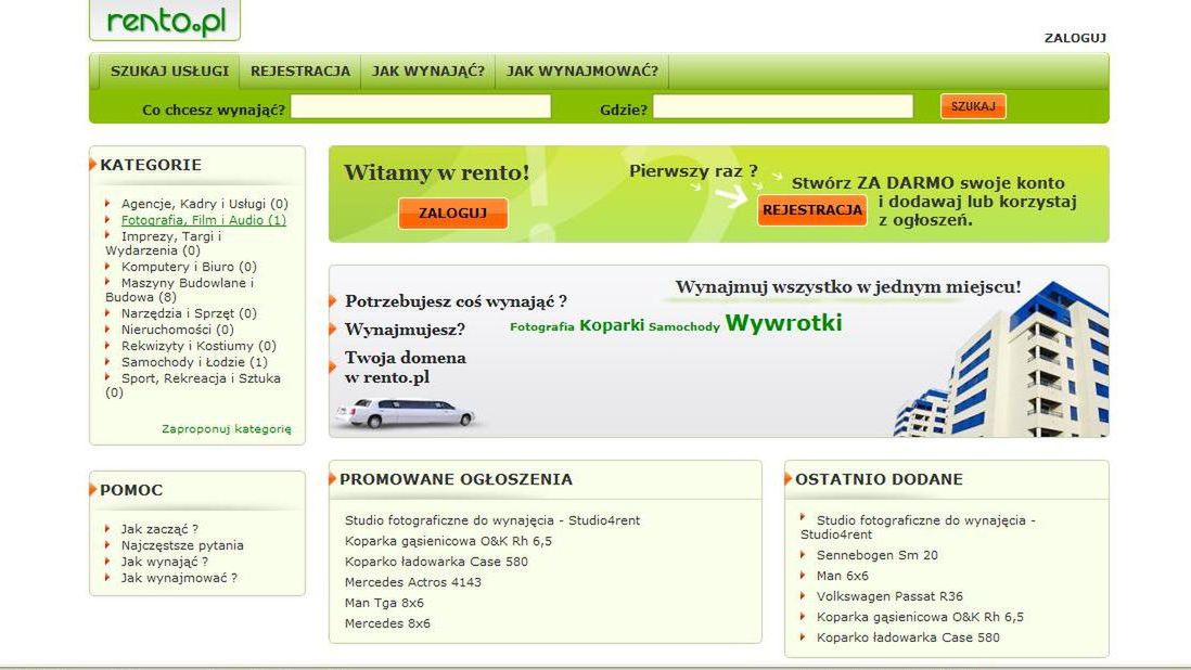 Teraz wynajem będzie jeszcze łatwieszy... 1