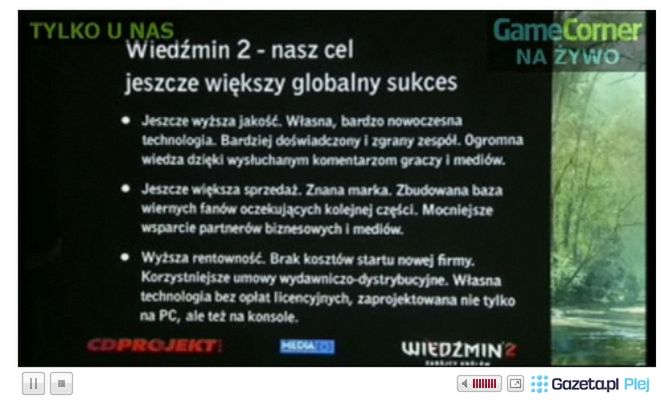 Oglądaj z nami konferencję prasową CD Projektu