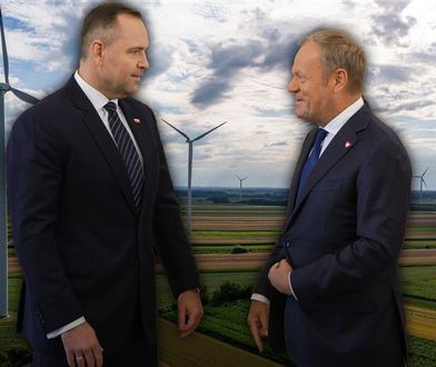 Awantura o wiatraki dzieli nawet koalicjantów. "Trzeba się dogadać z Nawrockim"